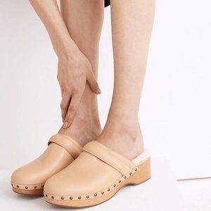 Madewell Cecily Clog in Shearling (7.5)